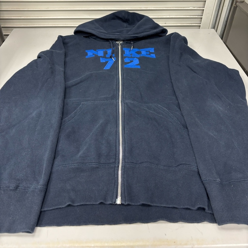 Mens navy blue nike zip up hoodie